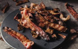 Foods like bacon can make varicose veins worse.