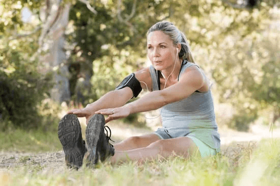 Woman Exercising to Relieve Restless Leg Syndrome