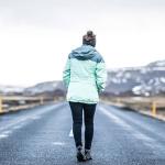 women walking on road