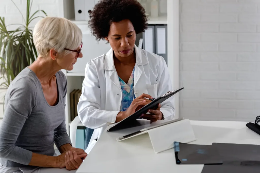 Patient Talking with the Doctor
