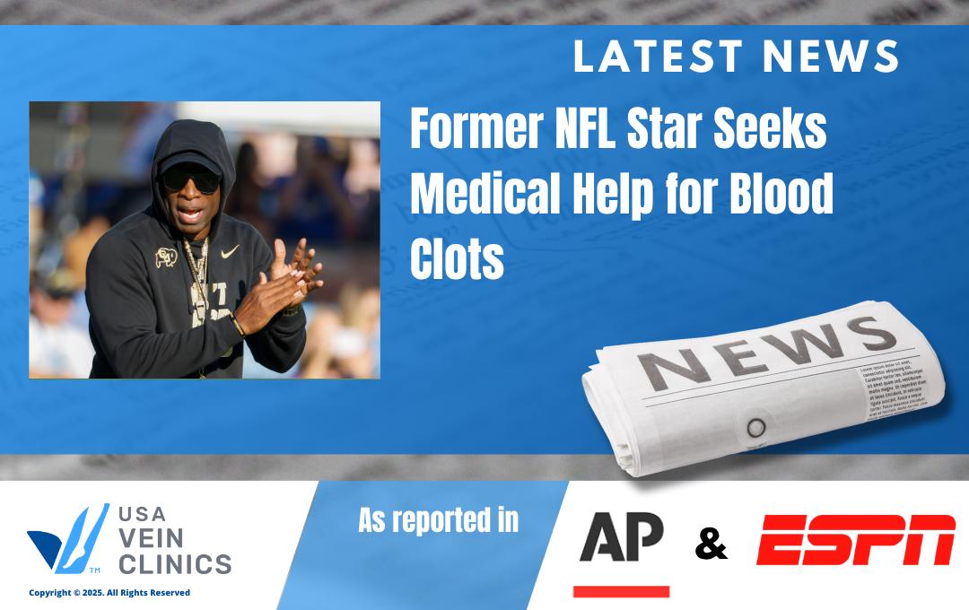 Deion Sanders and his blood clots