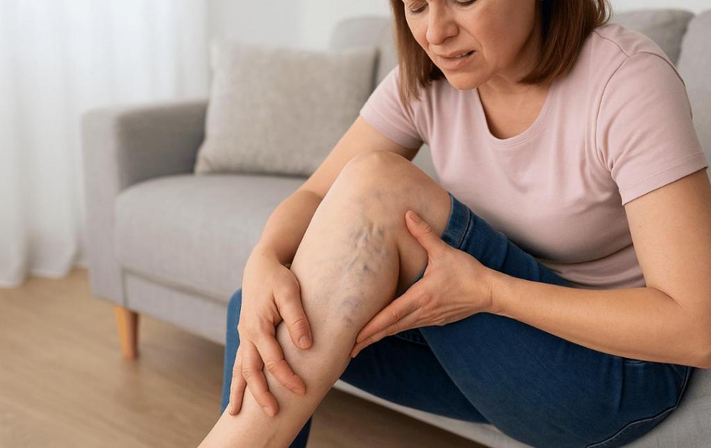 Woman wondering Do Varicose Veins Hurt?